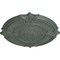 Ekena Millwork Attica Acanthus Leaf Medallion (Canopies up to 4 5/8"), 53 1/2"OD x 3 1/2"P, Cloud Burst Crackle CM53ATCBC - alternate 3